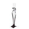 Glass Vase with Metal Ribbon Stand - Tall HPTZ0009C1