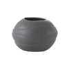 Grey Ceramic Round Vase with Line Detail HPYG0163C2