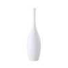 White Ceramic Vase with Tall Neck Detail - Medium HPYG0299W2