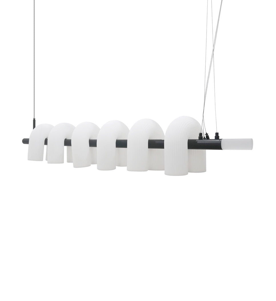 Opal Linear Pendant Light - Black HS-DD005-140-B