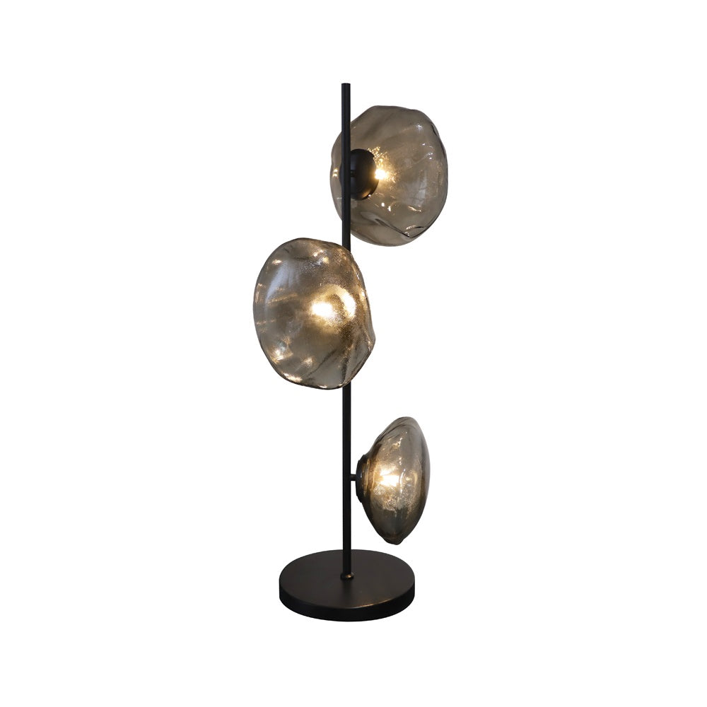 Ezra Table Lamp - Black & Smoke HS-TD031-BG