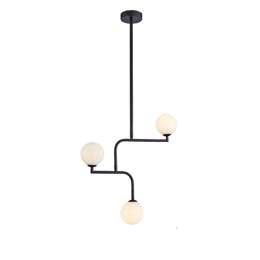 Miriam 3-Head Chandelier - Black I-PL-37-25-B
