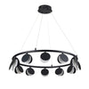 Shilo 80cm Round Chandelier - Black I-PL-CSC099-B