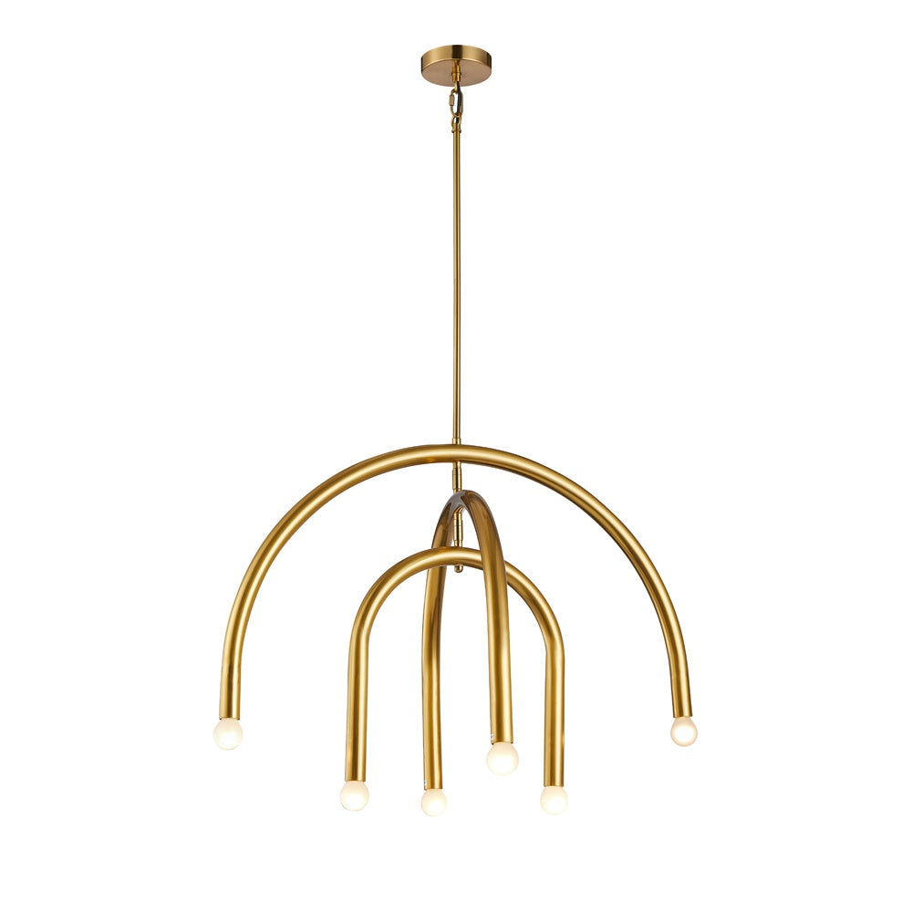 Suede Chandelier - Gold I-PL-CSC107-G