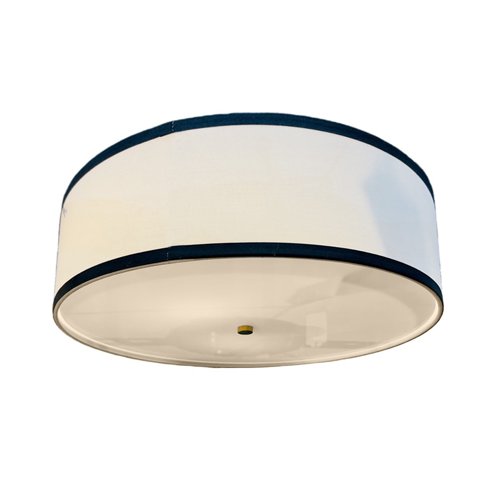 Large Tiffany Flushmount - Black & White I-PL-FM-1023-L-BW