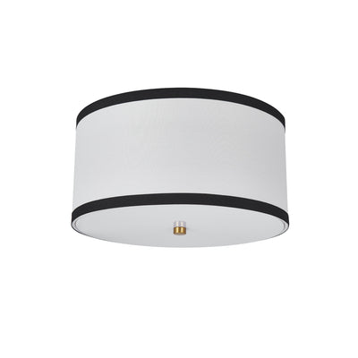 Small Tiffany Flushmount - Black & White I-PL-FM-1023-S-BW