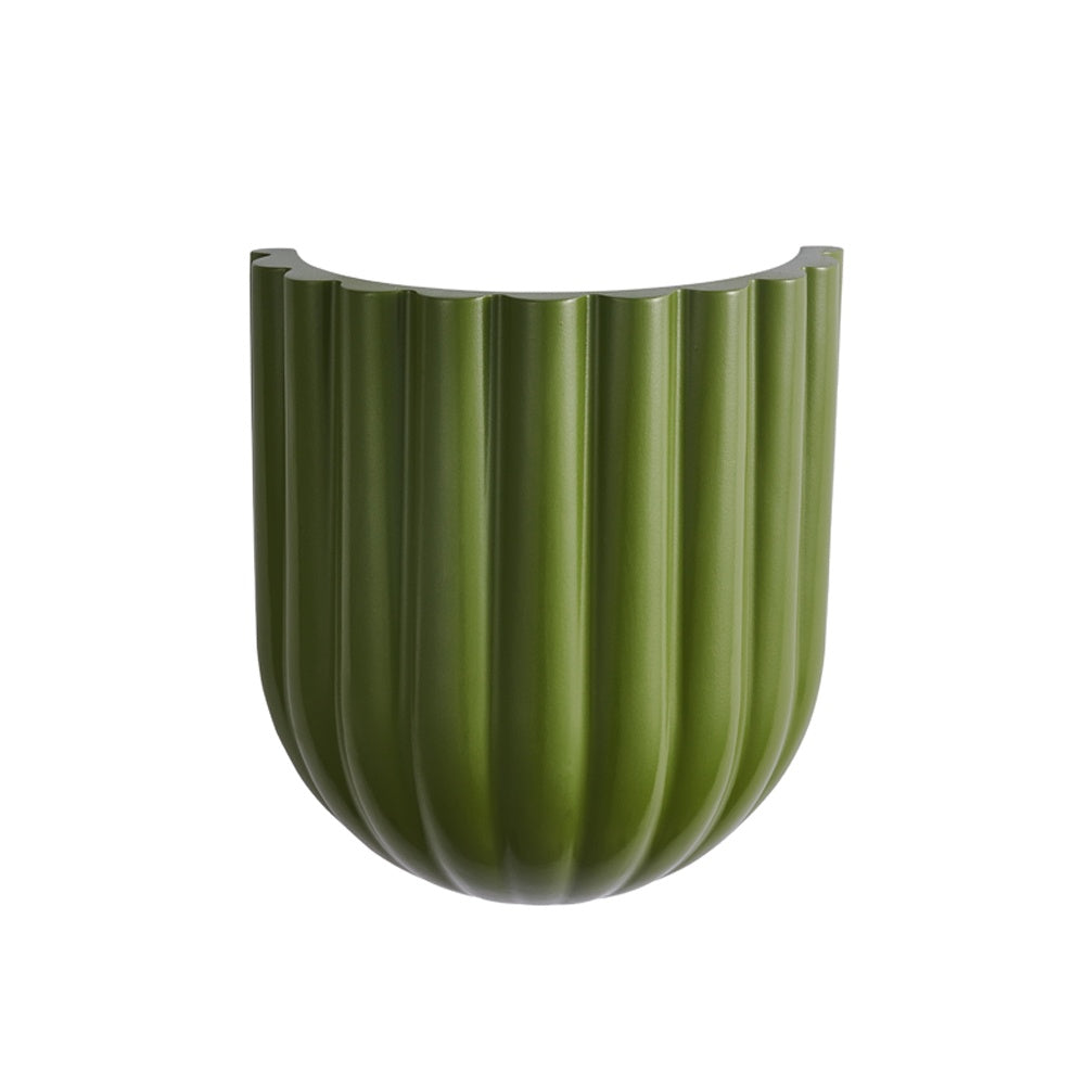 Ribb Wall Light Curved - Green I-PL-W085-G