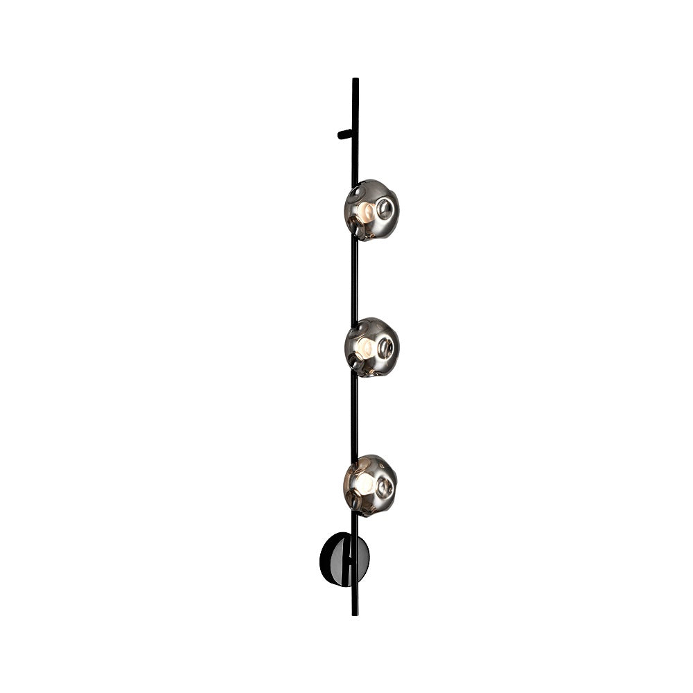 Boston Wall Light - Triple Black I-PL-W112-B