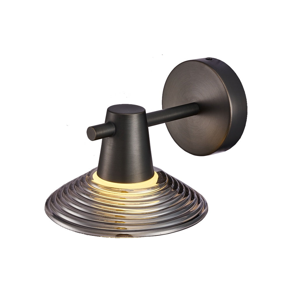 Wren Wall Light - Smoke I-PL-WL19-25-GR