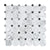 Carrara Bianco & Bardiglio Octagon Mosaic Tiles - Polished (1 Box) LND-103-CRBDG