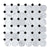 Carrara Bianco & Nero Marquina Octagon Mosaic Tiles - Polished (1 Box) LND-103-CRNM