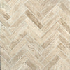 Travertine Large Herringbone Mosaic Tiles - Honed (1 Box) LND-112-TRV