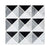 Carrara Bianco, Thassos, Bardiglio & Nero Marquina Stud Mosaic Tiles - Polished (1 Box) LND-113-CRNMBDGTH