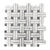 Carrara Bianco & Bardiglio Double Basketweave Mosaic Tiles - Polished (1 Box) LND-116-CRBDG