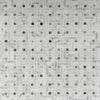 Carrara Bianco & Bardiglio Double Basketweave Mosaic Tiles - Polished (1 Box) LND-116-CRBDG