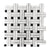 Carrara Bianco & Nero Marquina Double Basketweave Mosaic Tiles - Polished (1 Box) LND-116-CRNM