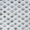 Carrara Bianco, Thassos & Grey Carrara Lattice Mosaic Tiles - Polished (1 Box) LND-123-CRLGTH