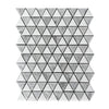 Carrara Bianco & Thassos Triangle Mosaic Tiles - Polished (1 Box) LND-126-CRTH