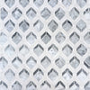 Carrara Bianco, Bardiglio & Bianco Sivec Medallion Mosaic Tiles - Polished (1 Box) LND-128-CRBDGSV