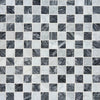 Carrara Bianco & Cloud Grey Checkerboard Mosaic Tiles - Polished (1 Box) LND-130-CRBDG