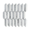 Carrara Bianco & Thassos Picket Mosaic Tiles - Polished (1 Box) LND-131-CRTH