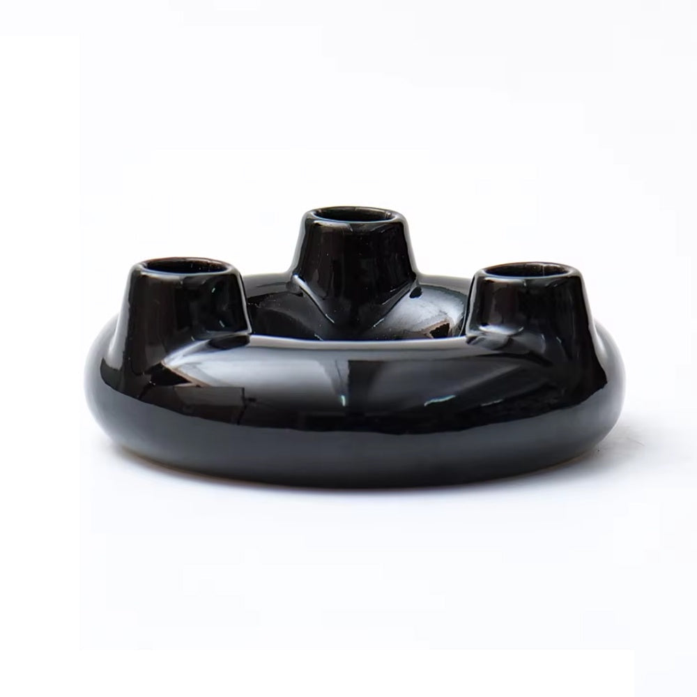 Black Ceramic Candleholder LT1011-D