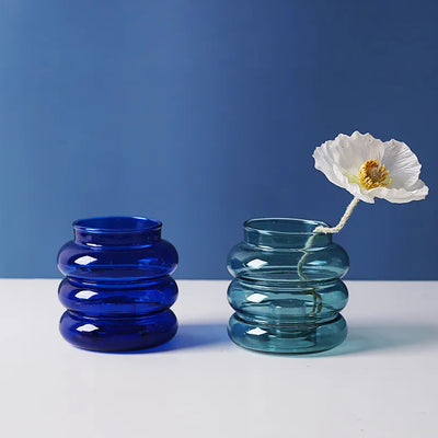 Teal Glass Candleholder LT808-T