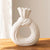 White Knotted Ceramic Vase - Large LT962-L