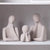 Grey Ceramic Figurative Sculptures (Set of 3) LT972-G