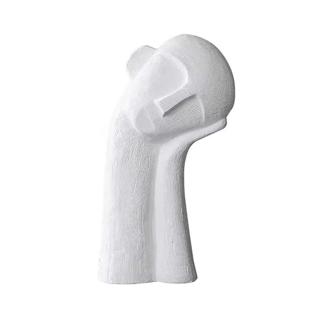 White Ceramic Figurative Sculpture LT974