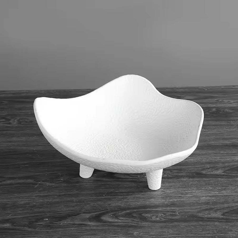 White Ceramic Decorative Bowl LT979-W-A