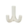 White Ceramic Arched Candleholder LT987-B