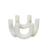 White Ceramic Arched Candleholder LT987-C