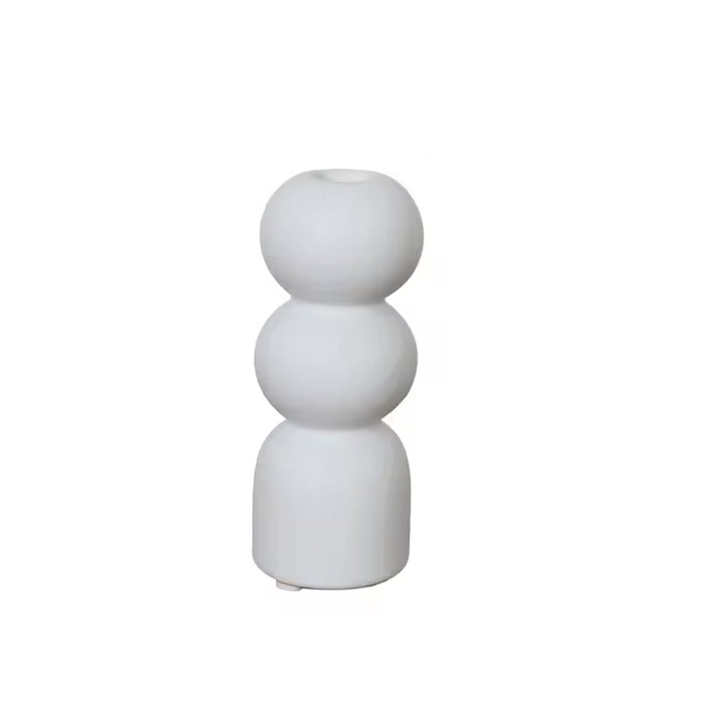 White Ceramic Candleholder LT990-W-A