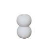 White Ceramic Candleholder LT990-W-B