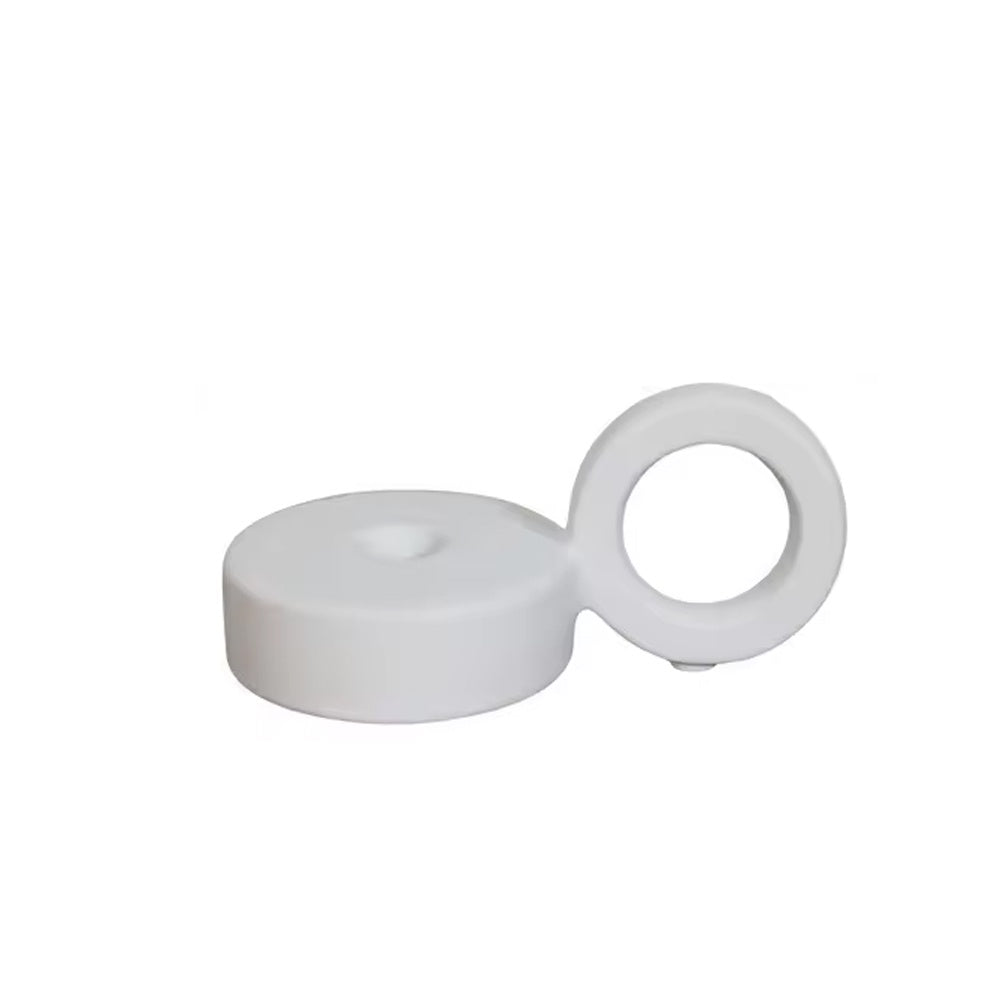 White Ceramic Candleholder LT990-W-D