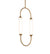 Nelly Pendant Light Vertical - Gold - 52cm NT-22-A/H520 GD