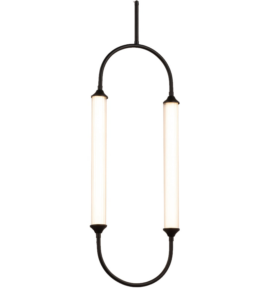 Nelly Pendant Light Vertical - Black - 64cm NT-22-A/H640 BK