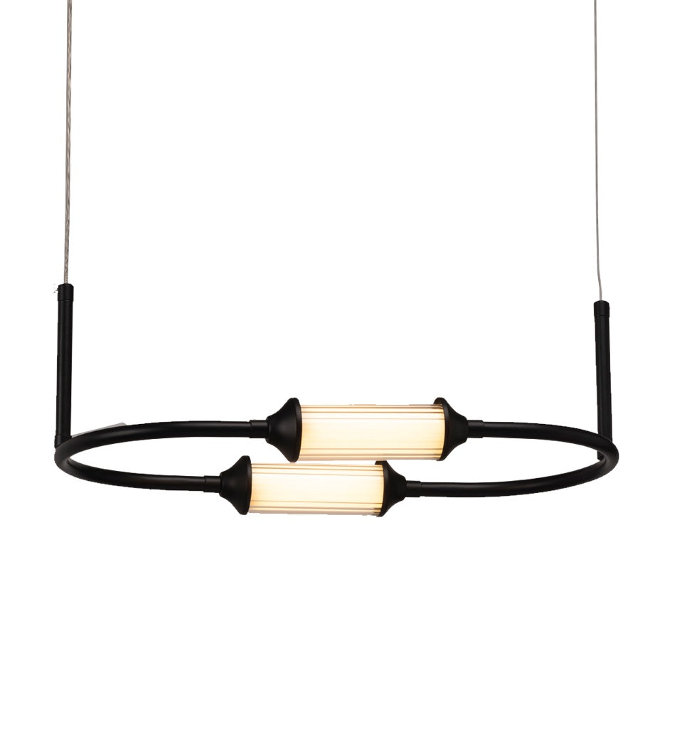 Nelly Pendant Light Horizontal - Black - 40cm NT-22-B/H400 BK