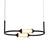 Nelly Pendant Light Horizontal - Black - 40cm NT-22-B/H400 BK