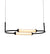 Nelly Pendant Light Horizontal - Black - 52cm NT-22-B/H520 BK