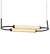 Nelly Pendant Light Horizontal - Black - 64cm NT-22-B/H640 BK