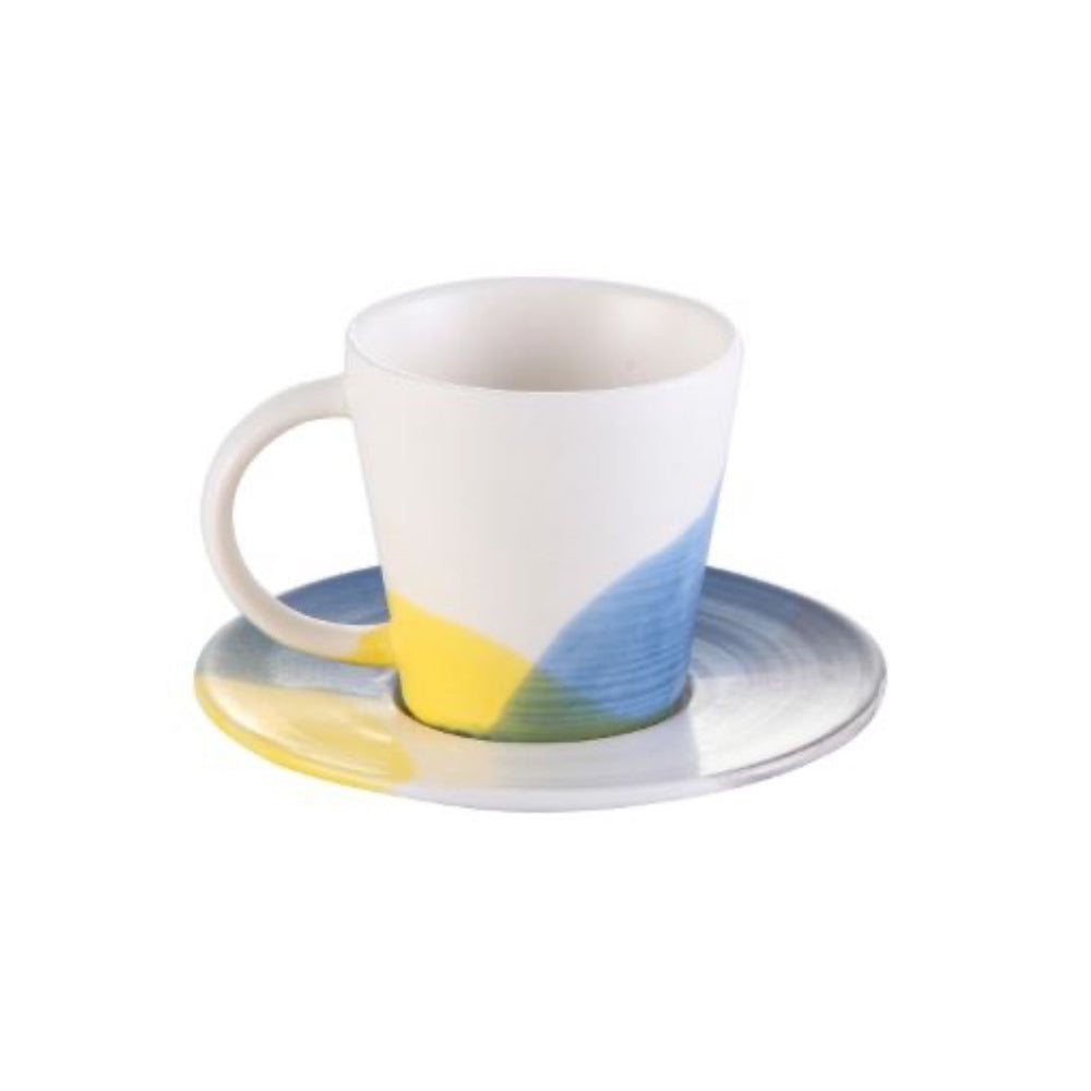 Spots Cup & Saucer - Yellow RYZR18051Y