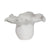 White Ceramic Vase with Ruffle Mouth Detail SG1027848W06