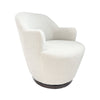 Alfie Swivel Armchair - Ivory STS-AC908-WHT