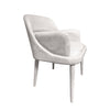 Massimo Dining Chair with Arms - Ivory STS-DC206-WHT
