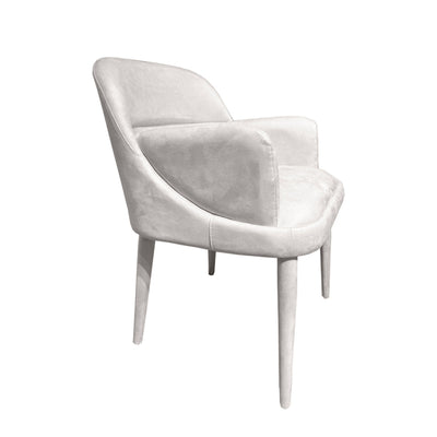 Massimo Dining Chair with Arms - Ivory STS-DC206-WHT