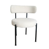 Cruz Dining Chair - White Boucle STS-DC208-WHT