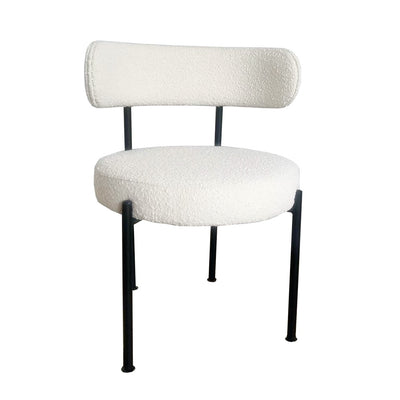 Cruz Dining Chair - White Boucle STS-DC208-WHT