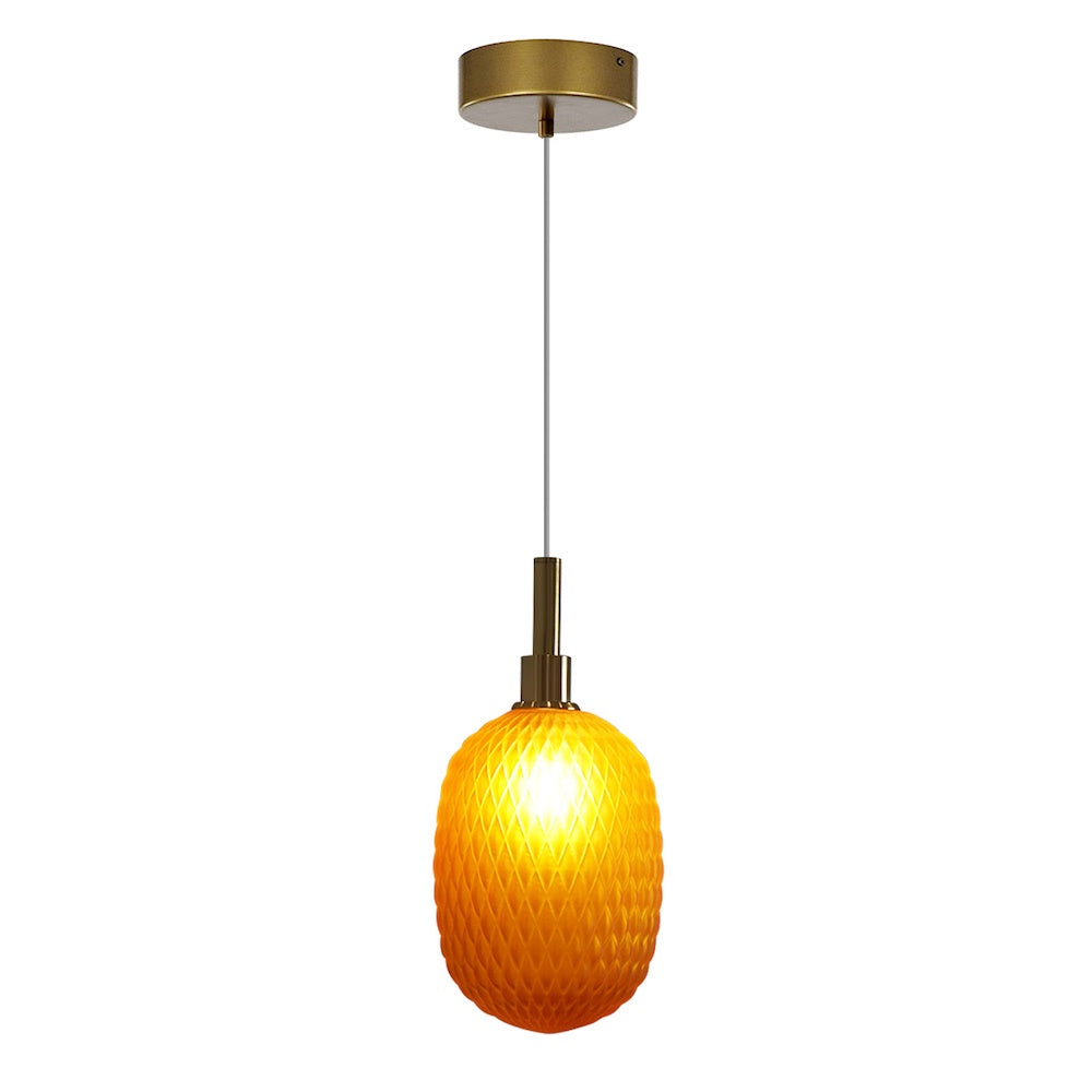 Fields Pendant Light - Orange YUE-GRN3601-L-BR